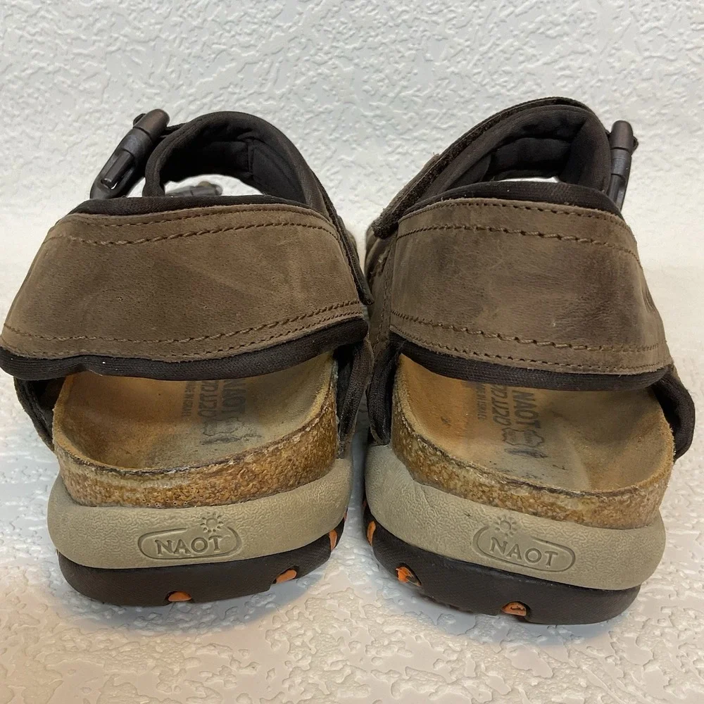 Naot Lappland Sandals Mens 43/10 Brown Slingback Strap‎ Comfort Shoe Gorpcore